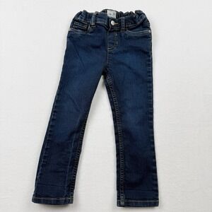 Est. 89 Place Girls Skinny Jeans Size 4T Dark Wash Stretch Elastic Waist